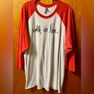 Next Level Apparel Raglan Style graphic Tee